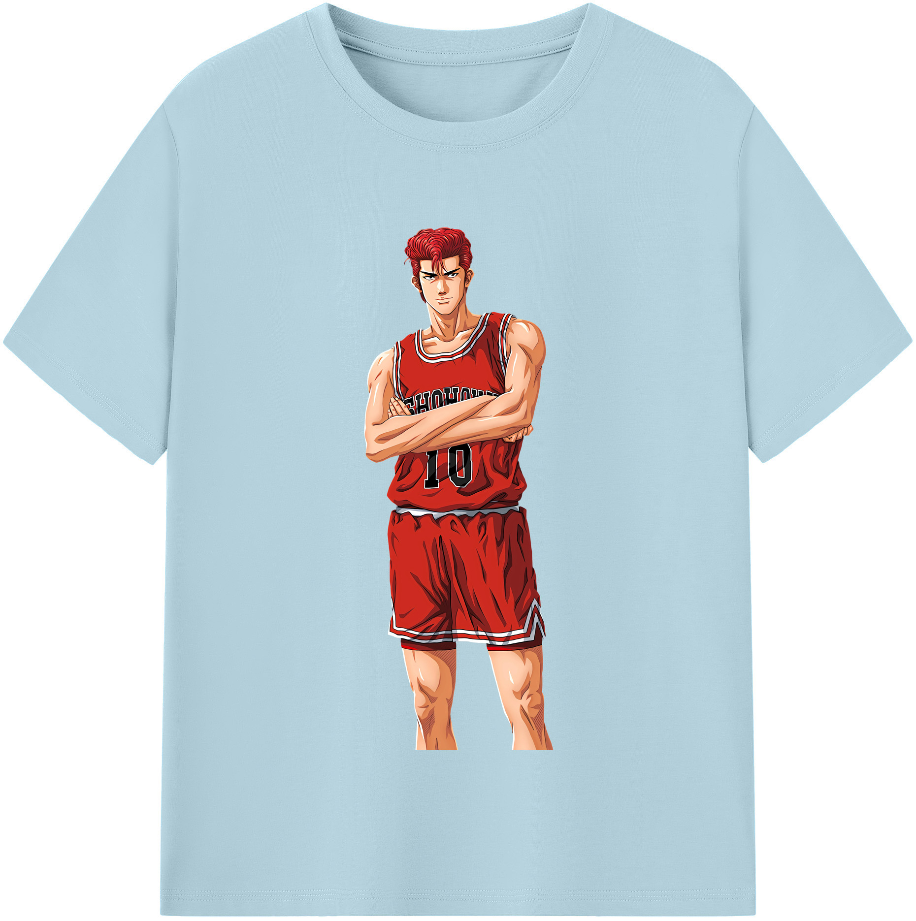 SLAM DUNK／スラムダンク 綿100％半袖Tシャツ（フロントプリント）